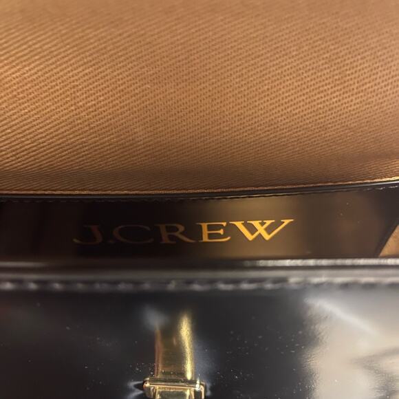 J. Crew Edie Crossbody Bag in Italian Leather Black OS NWT - Picture 12 of 16